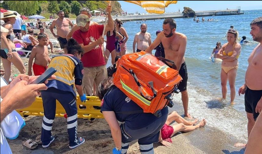 Sinop’ta bir kadın boğulma tehlikesi geçirdi