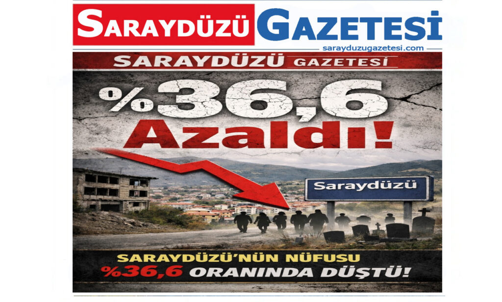 Saraydüzü’nün Nüfusu %36,6 Azaldı