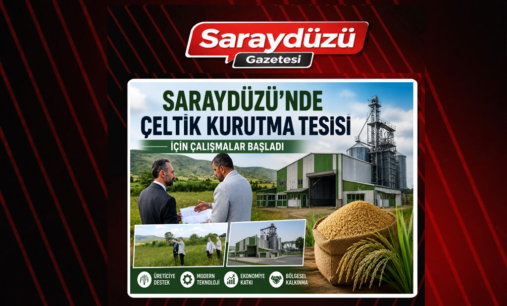 Saraydüzü’nde Kurulacak Çeltik Kurutma Tesisi İçin Çalışmalar Başladı