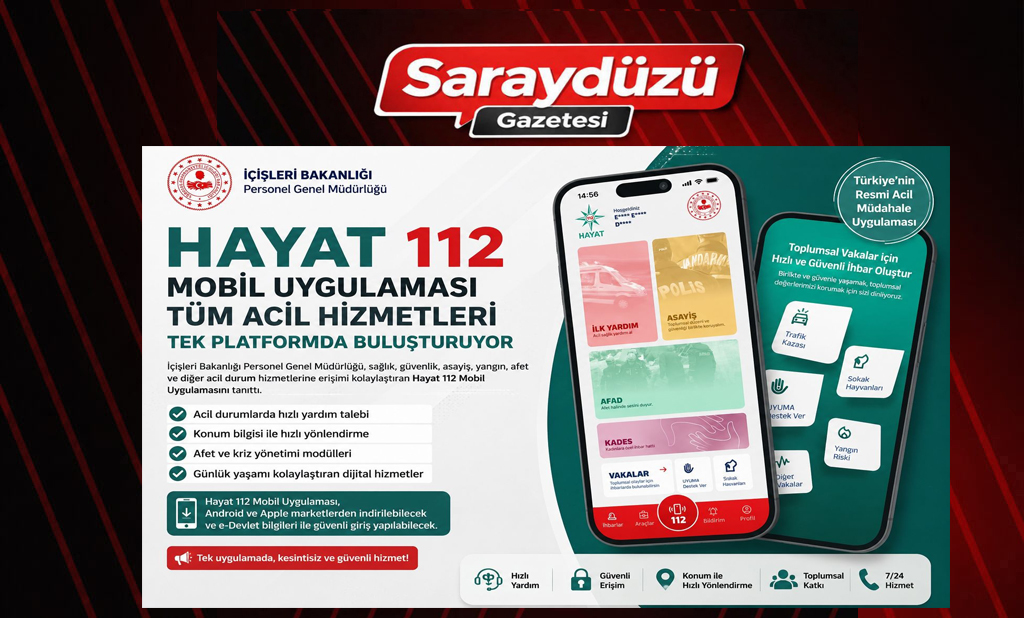 📲 Hayat 112 Mobil Uygulaması Hizmete Sunuldu